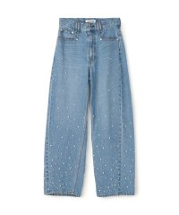 MACPHEE/【WEB限定】パールデニム コクーンテーパードパンツ/506004587