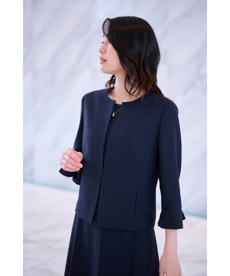 UNTITLED アンタイトル　超美品　ラメ入りネイビー　セレモニージャケット UNTITLED アンタイトル 超美品 ラメ入りネイビー セレモニー