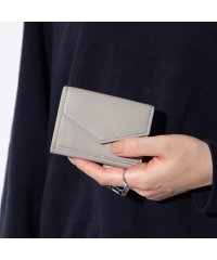 GUIONNET/ギオネ GUIONNET ミニ財布 三つ折り財布 本革 薄型 メンズ レディース ギオネ PITAPATA 財布 薄マチ コンパクト レザー グレージュ トープ/505296077