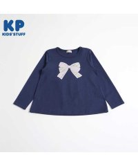 KP/KP(ケーピー)【日本製】リボンアップリケの長袖Tシャツ(140～160)/505921084