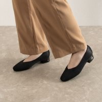 BASSANO/テーン tehen ニット素材のVカットパンプス  TN1790/505951159