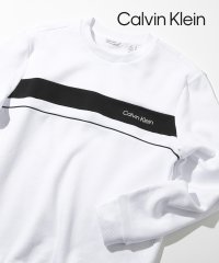Calvin Klein/カルバン クライン Calvin Klein トップス トレーナー スウェット プルオーバー フロントロゴ 長袖 モノトーン クルーネック 40QC407/505985985
