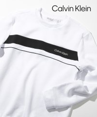 Calvin Klein/【Calvin Klein / カルバンクライン】トップス トレーナー スウェット プルオーバー フロントロゴ 長袖 モノトーン クルーネック 40QC407/505985985