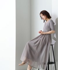 NATURAL BEAUTY BASIC/オーガンドッキングニットワンピース/506000977