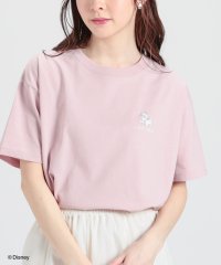 Honeys/ディズニー／ゆるＴシャツ トップス Tシャツ 半袖 カットソー バックプリント ロゴ /506004325