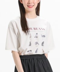 Honeys/ゆるアニマルプリントＴ トップス Tシャツ カットソー レディース 白 黒 半袖 /506004343