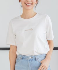Honeys/ロゴプリントＴシャツ トップス Tシャツ カットソー レディース 白 黒 ロゴ 半袖 /506004350