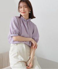 N Natural Beauty Basic/ペーパーバック5分袖ブラウス《WEB限定カラー：ピンク》/506005112