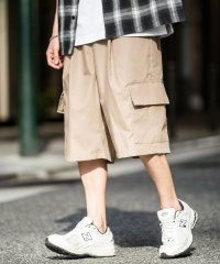 Rocky Monroe/カーゴパンツ ワイド メンズ レディース ショート ハーフ ショーツ 短パン 膝下 イージー タック 薄手 軽量 リラックス カジュアル ストリート フェス ア/506005679