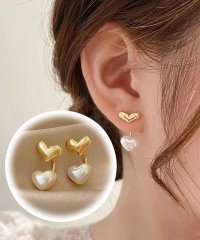 shoppinggo/ピアス ハート パールピアス 可愛い モチーフピアス 大ぶり 揺れる アクセサリー プレゼント 上品/506006933