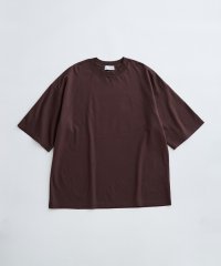 ADAM ET ROPE'/《新色追加》【Albini/アルビニ】オーガニック ポンチ ドロップショルダー ビッグ Tシャツ/506007034