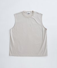 ADAM ET ROPE'/《新色追加》【Albini/アルビニ】オーガニック ポンチ オーバーサイズ ノースリーブ Tシャツ/506007035