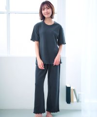 aimerfeel/【WEB限定】サマーワッフル 腹巻付き 半袖 綿混 上下セット/505309364
