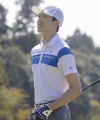 le coq sportif GOLF /【ストレッチフォーサー】切替デザイン半袖シャツ/505875756