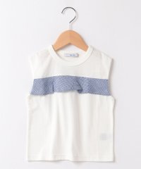 EDWIN/21SS フロントフリルノースリーブ TEE 788406B ネイビー/505942782