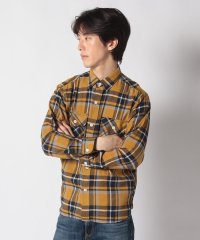 EDWIN/L/S WORK SHIRTS     MUSTARD チェック/505943002