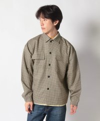 EDWIN/CPO JACKET          BEIGE CHECK/505943012