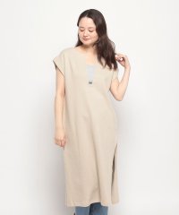 EDWIN/KEY NECK ONEPIECE   LIGHT BEIIGE/505943208