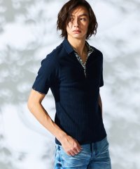 HIDEAWAYS NICOLE/【WEB限定】ランダムテレコスキッパーポロシャツ/505992653