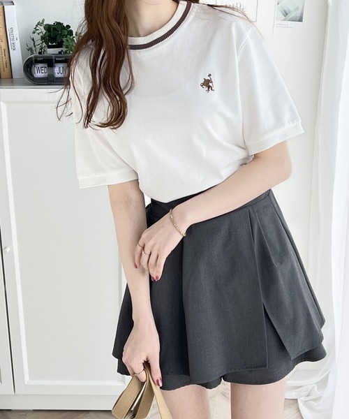 LACOSTE ロングワンピース M ポロシャツ ワンポイント刺繡 白色 フレア LACOSTE ロングワンピース M ポロシャツ ワンポイント刺繡 白色