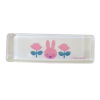 cinemacollection/ミッフィー 箸置き ガラス角箸置き MIFFY＆ROSE ディックブルーナ 金正陶器 はし置き かわいい 絵本キャラクター グッズ /506006538