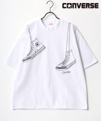 LAZAR/【Lazar】CONVERSE/コンバース オーバーサイズ 接触冷感/UVカット/吸水速乾 アムンゼン ロゴ オールスター ビッグプリント 半袖Tシャツ/506006903