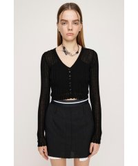 SLY/SHEER CROCHET HG カーディガン/506007222