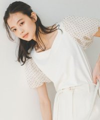 NATURAL BEAUTY BASIC/シアードットドッキングカットソー/506007258