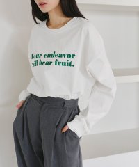 titivate/メッセージロゴロングスリーブTシャツ/506007691