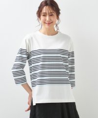 Petit Honfleur/パネルボーダーTシャツ/506009592