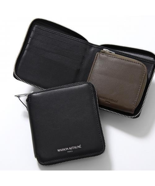 セール】MAISON KITSUNE 二つ折り財布 LM05346LC0038 スクエア セール】MAISON KITSUNE 二つ折り財布 LM05346LC0038 スクエア