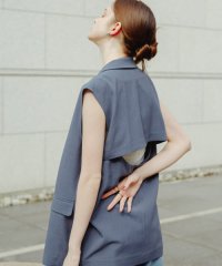 SENSE OF PLACE by URBAN RESEARCH/『UR TECH DRYLUXE』リネンライクバックデザインジレ/506009660