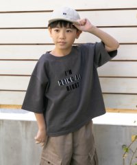 URBAN RESEARCH DOORS（Kids）/製品染めフロッキープリントロゴTシャツ(KIDS)/506009705