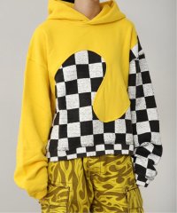 JOURNAL STANDARD/【ERL / イーアールエル】 MEN YELLOW CHECKER SWIRL HOODIE KNIT/506010109