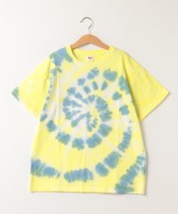 EDWIN/H/S TIE DYE T       BLUE.YELLOW/505942748