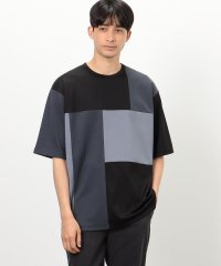 COMME CA ISM MENS/カラーブロック パッチワーク クルーネックＴシャツ/505994737