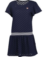 FILA（ZETT Ladies）/【テニス】パイルメッシュボーダー ワンピース レディース/506005404