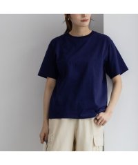 MAC HOUSE(women)/NAVY ネイビー ベーシッククルーTシャツ ENV240001A/506006572