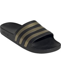 adidas/アディダス adidas adidas アディダス アディレッタ アクア サンダル コアブラック／ゴールドメタリック/506011211