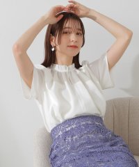 N Natural Beauty Basic/ライトブッチャータックネックブラウス/506013363