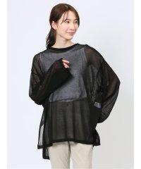 m.f.editorial/エムエフエディトリアル m.f.editorial ハンチ/HUNCH 無地 オーバーサイズ シアーニット レディース ニット セーター トップス カジュアル /506013444