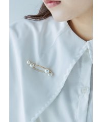 niana/niana ニアナ ラインストーンパールブローチ レディース ビジュー コサージュ ピンバッチ 小さめ シンプル 上品 結婚式 アクセサリー ジュエリー ゴール/506013766