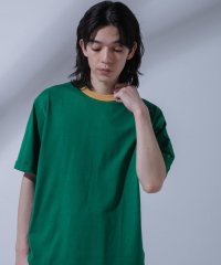 NANO universe/Anti Soaked 汗染み防止 リンガーネックTシャツ/505859076