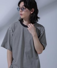 nano・universe/Anti Soaked(R)  汗染み防止 ボーダークルーネックTシャツ/505923014