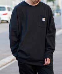 Carhartt/【Carhartt / カーハート】トップス カットソー ロンT 長袖 ポケット ワンポイント 無地 ビッグシルエット ヘビーオンス K126/505938458