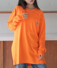 Carhartt/【Carhartt / カーハート】トップス カットソー ロンT 長袖 ポケット ワンポイント 無地 ビッグシルエット ヘビーオンス K126/505938458