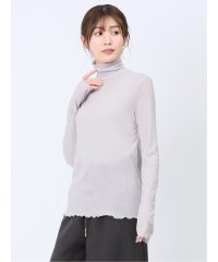 m.f.editorial/ハンチ/HUNCH シアーカットリブ ゆるタートルネック 長袖 レディース シャツ カットソー トップス ブラウス カジュアル インナー ビジネス ギフト/505994987