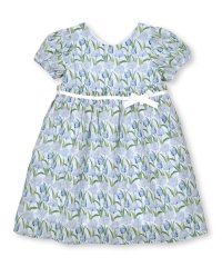 BeBe Petits Pois Vert/ウエストリボン花柄ワンピース(95~150cm)/506015083