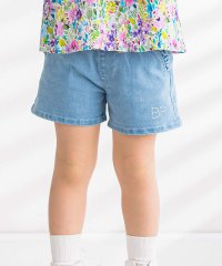 BeBe Petits Pois Vert/ラインストーンロゴストレッチデニムキュロット(95~150cm)/506015093