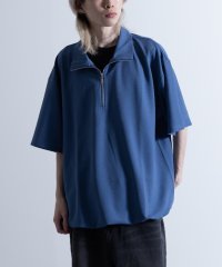 Nylaus/ストレッチアムンゼン ビッグシルエット ハーフジップTシャツ/506015392